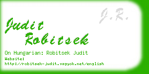 judit robitsek business card